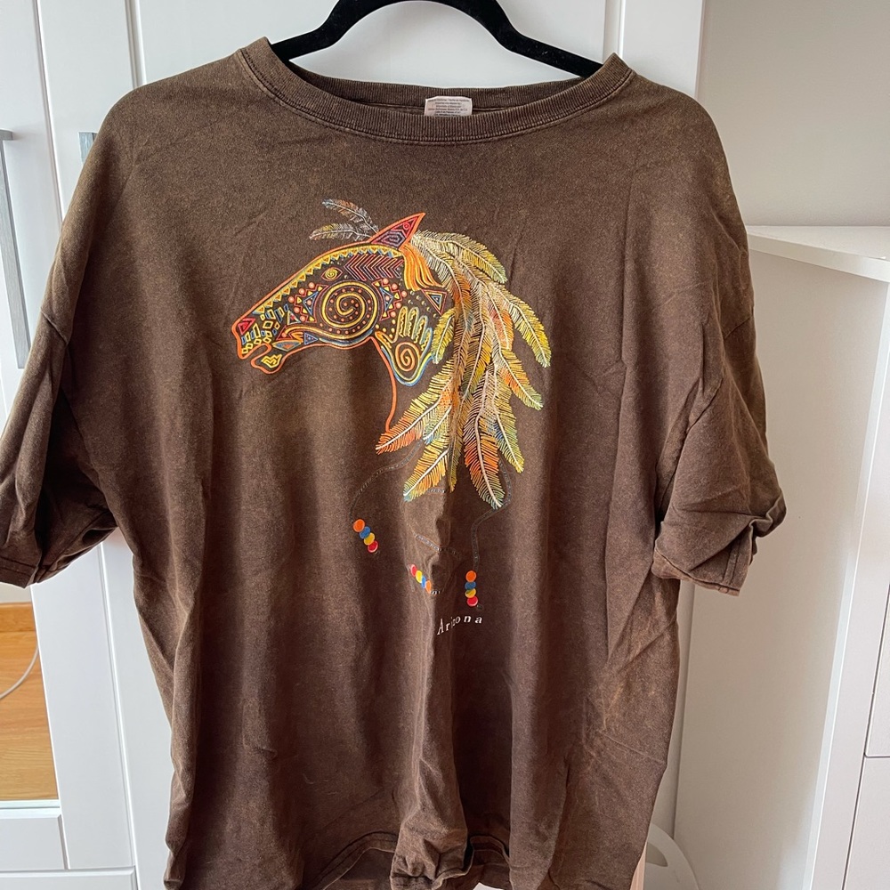 Arizona Vintage Oversized Brown T Shirt
